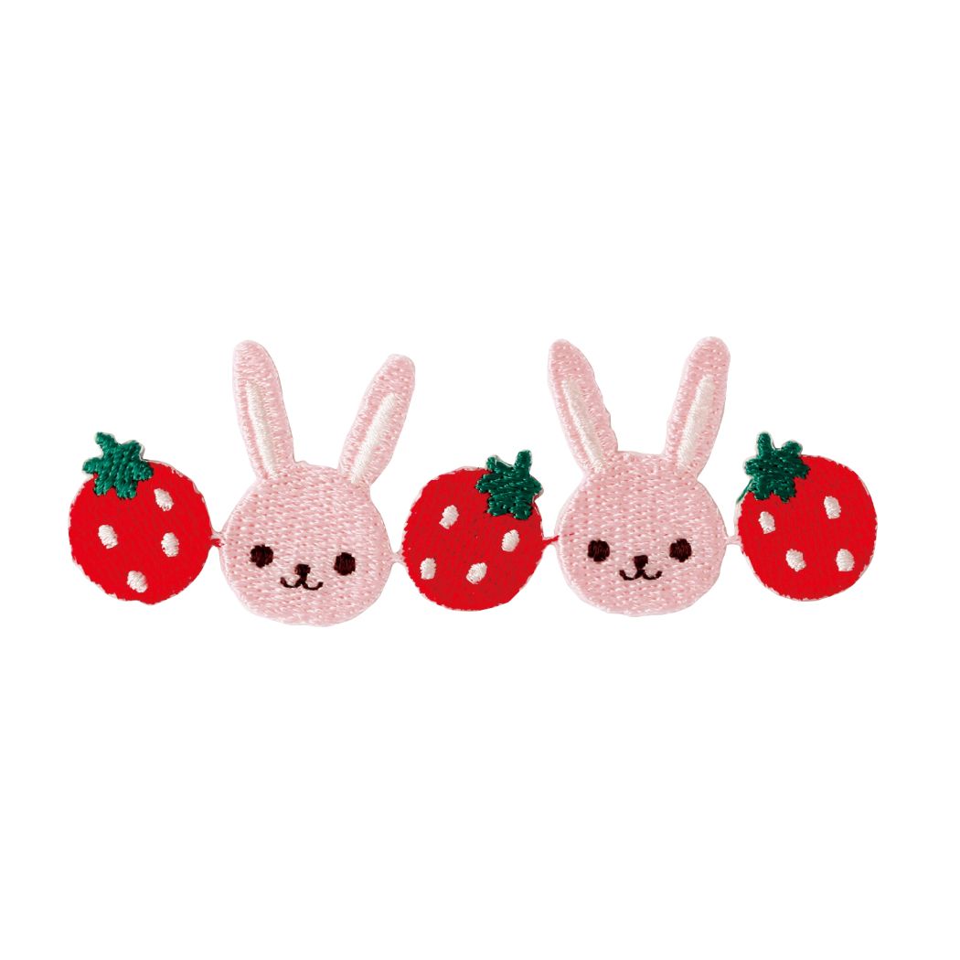 ワッペン 連続ワッペン うさぎちゃん 新入学 お気に入りシリーズ 清原 手芸用品 アイロン接着 アレンジ 入園 幼稚園 小学生 キッズ 子ども グッズ メール便可 シネマコレクションのサムネイル