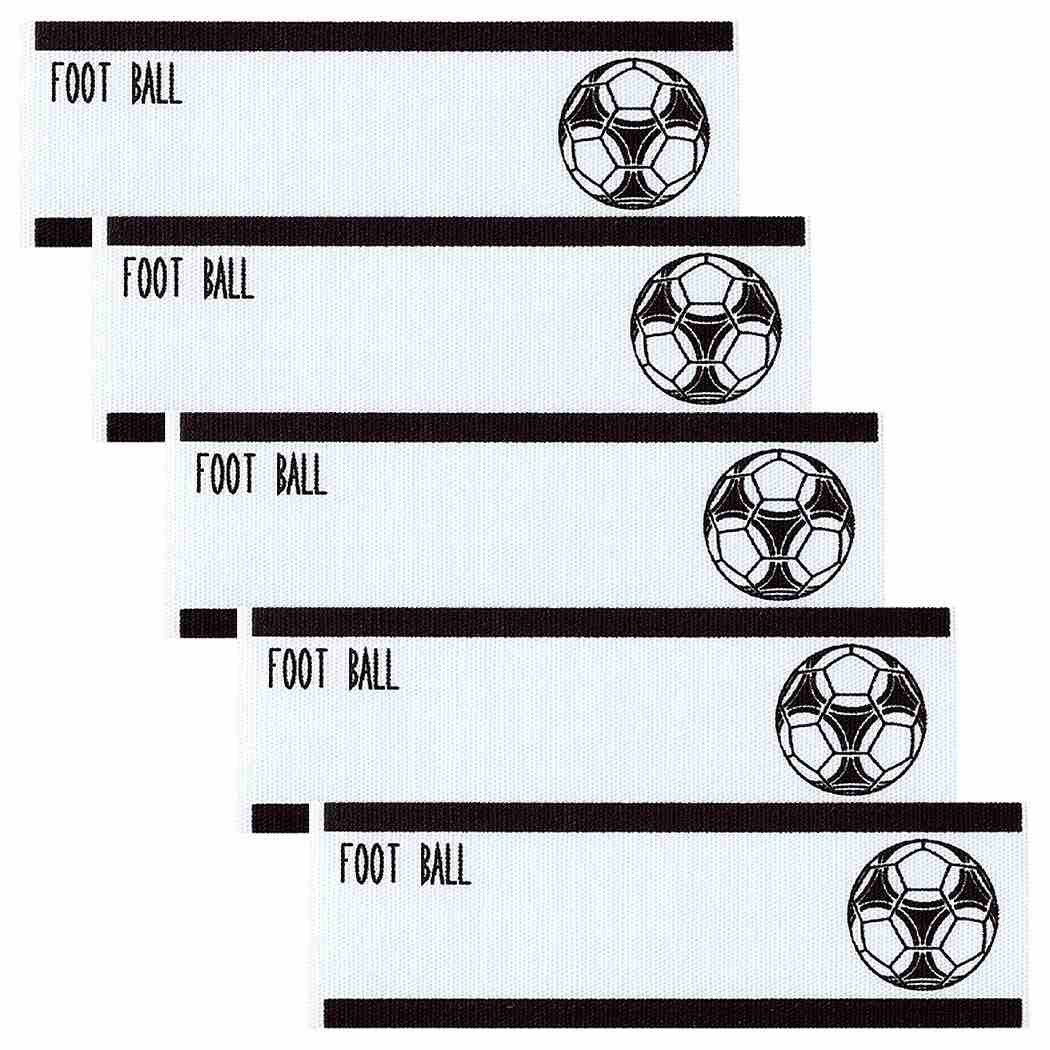 名前ラベル ネームラベルSS 5枚セット サッカー 新入学 お気に入りシリーズ 清原 アイロン接着 入園 幼稚園 小学生 キッズ 子ども グッ..