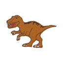 ワッペン アイロンパッチ ティラノサウルス 新入学 恐竜 お気に入りシリーズ 清原 手芸用品 アイロン接着 入園 幼稚園 小学生 キッズ 子ども グッズ メール...