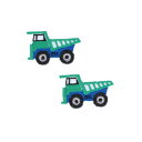 ワッペン ミニワッペン 2枚セット ダンプカー 新入学 お気に入りシリーズ 清原 手芸用品 アイロン接着 入園 幼稚園 小学生 キッズ 子ども グッズ メール便...