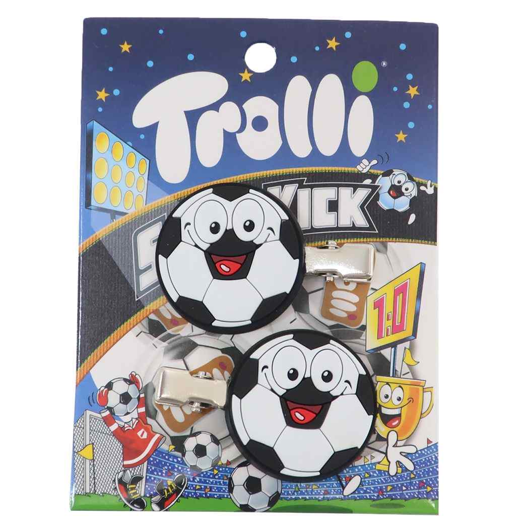 Trolli トローリ ヘアアクセ 前髪クリップ2個セット スーパーキック お菓子パッケージ アイプランニング ヘアクリップ キャラクター グッズ メール便可 あす楽 シネマコレクション推しコーデに…前髪にクセが付きにくい可愛いヘアークリッププレゼント/髪留め/髪飾り/ヘアピン/ギフトみんな大好きお菓子のパッケージのかわいい雑貨シリーズこちらは軽くて使いやすい[ヘアクリップ2個セット]ジャマな前髪がズレずにとまるのでメイクや食事、洗顔、デスクワークに使えて便利コンパクトなので髪に跡がつきにくくお出かけ前にも大活躍かわいい雑貨いろいろあるのでお気に入りを揃えてくださいサイズ：約32x32mm（マスコット部分）（2個入り）素材：PVC/鉄このカテゴリにはこんな商品が含まれていますファッション小物【ヘアアクセサリー】を見た人はこんなキャラクター グッズを検索していますこれを見た人はこんなキーワードで検索していますヘアバンドヘアゴムキッズ ヘアアクセかわいい ヘアアクセキャラクター アクセキャラクター ポーチキャラクター ファッションキャラクター グッズキャラクター バッグファッション小物