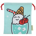 おえかきさん 巾着袋 きんちゃくポーチ めろんそーださん オクタニ 小物入れ おもしろ雑貨 グッズ メール便可 シネマコレクション