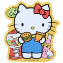 ハローキティ ダイカットシール ダイカットビニールステッカー フード サンリオ スモールプラネット デコシール 耐水性 キャラクター グッズ メール便可 シネマコレクション ホワイトデー