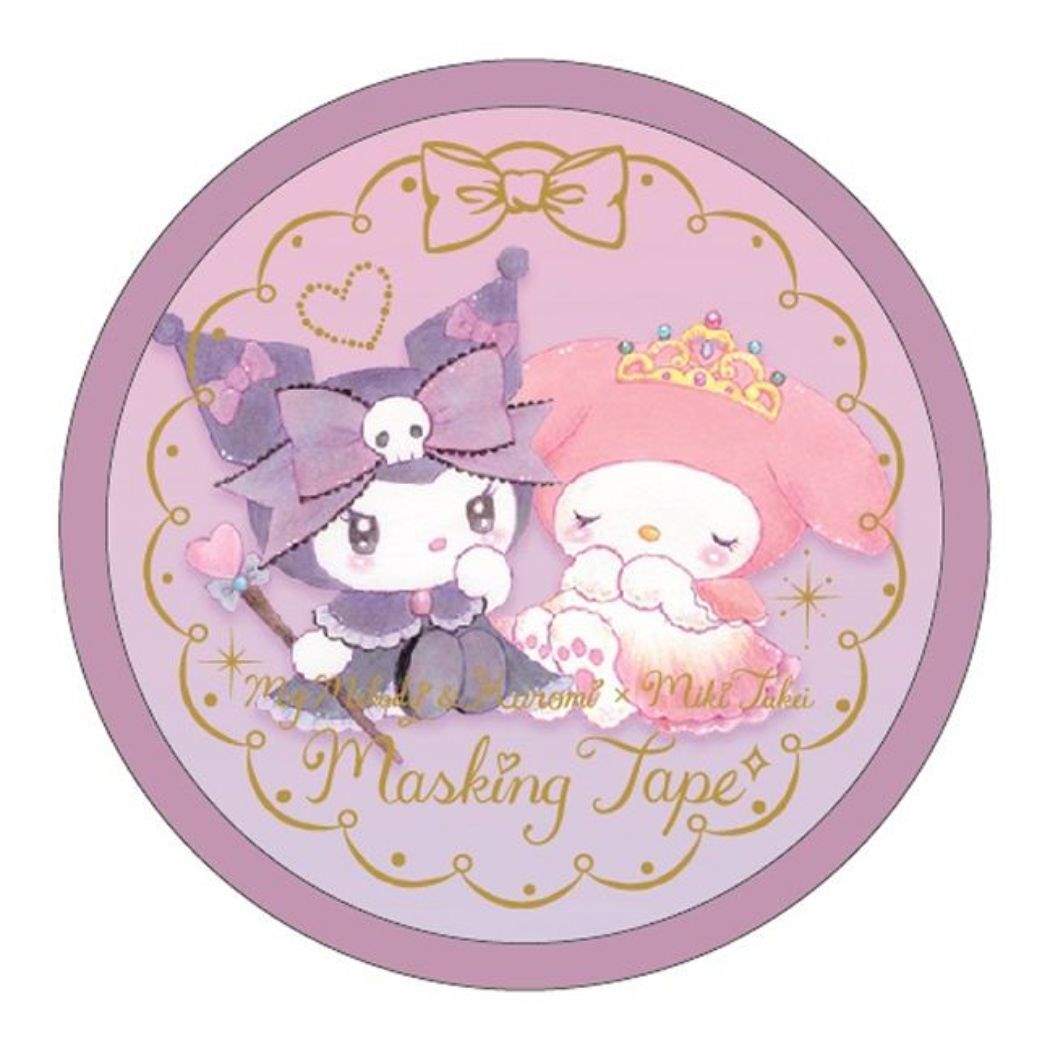 【12月は毎日ポイント10倍!】マイメロディ クロミ たけいみき マスキングテープ 15mmマステ ガーリッシュローズ サンリオ クローズピン コラボステーショ...