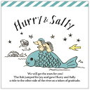 【12月は毎日ポイント10倍!】ハリーサリー メモ帳 メモパッド 魚に乗って クローズピン 2柄60枚 かわいい 事務用品 グッズ メール便可 シネマコレクショ...