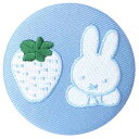 ミッフィー 缶バッジ 刺繍ブローチ MIFFY STRAWBERRY ストロベリー BL ディックブルーナ スモールプラネット コレクション雑貨 絵本キャラクタ...