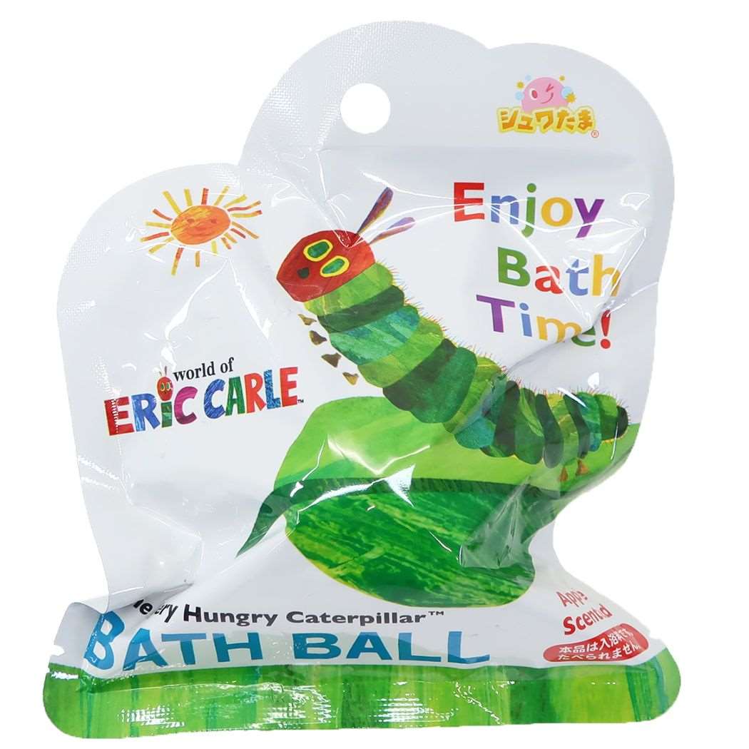 はらぺこあおむし 入浴剤 バスボール3 エリックカール サンタン 子供とお風呂 おもしろ雑貨 絵本キャラクター グッズ シネマコレクション