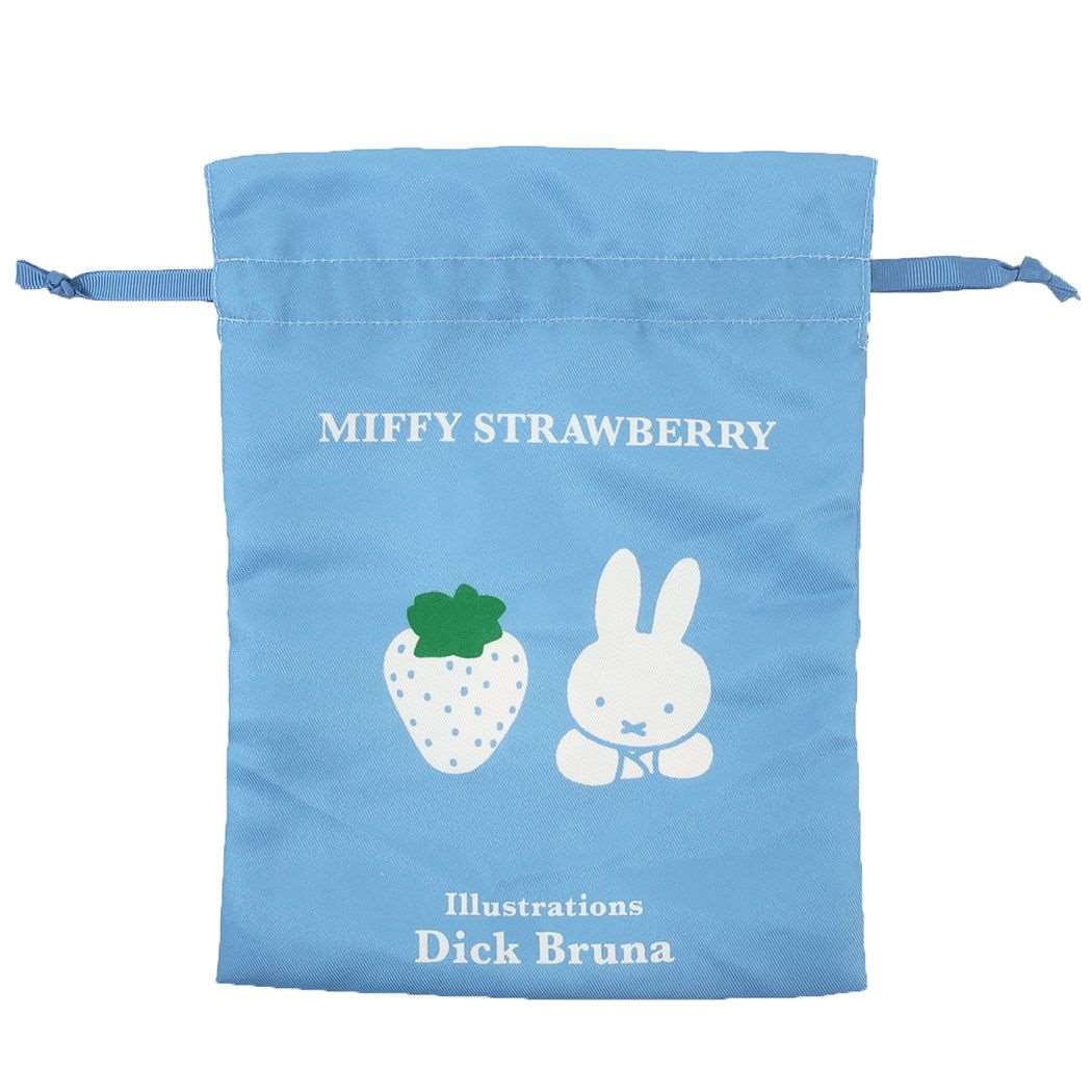 ミッフィー 巾着袋 マルチ巾着 きんちゃくポーチ MIFFY STRAWBERRY ストロベリー BL ディックブルーナ スモールプラネット 小物入れ 絵本キャラクター グッズ メール便可 シネマコレクション