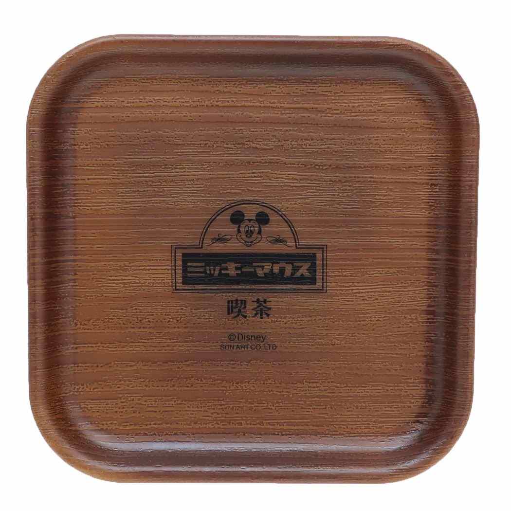 ミッキーマウス テーブルウェア 木目コースター 喫茶 ディズニー サンアート プレゼント キャラクター グッズ メール便可 シネマコレクションのサムネイル