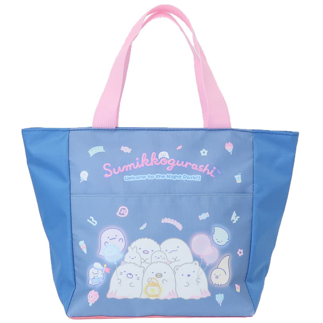 すみっコぐらし ランチバッグ 保冷クーラートート ネイビー サンエックス ケイカンパニー お弁当かばん キャラクター グッズ シネマコレクションのサムネイル