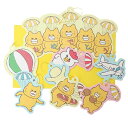 【12月は毎日ポイント10倍!】ノラネコぐんだん グリーティングカード ガーランドカード お祝い GN-64 アクティブコーポレーション メッセージカード 封筒...