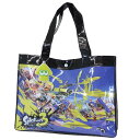 スプラトゥーン3 プールバッグ ビーチトートバッグ ブラック サンアート 海プール レジャー用品 ビーチバッグ キャラクター グッズ シネマコレクション