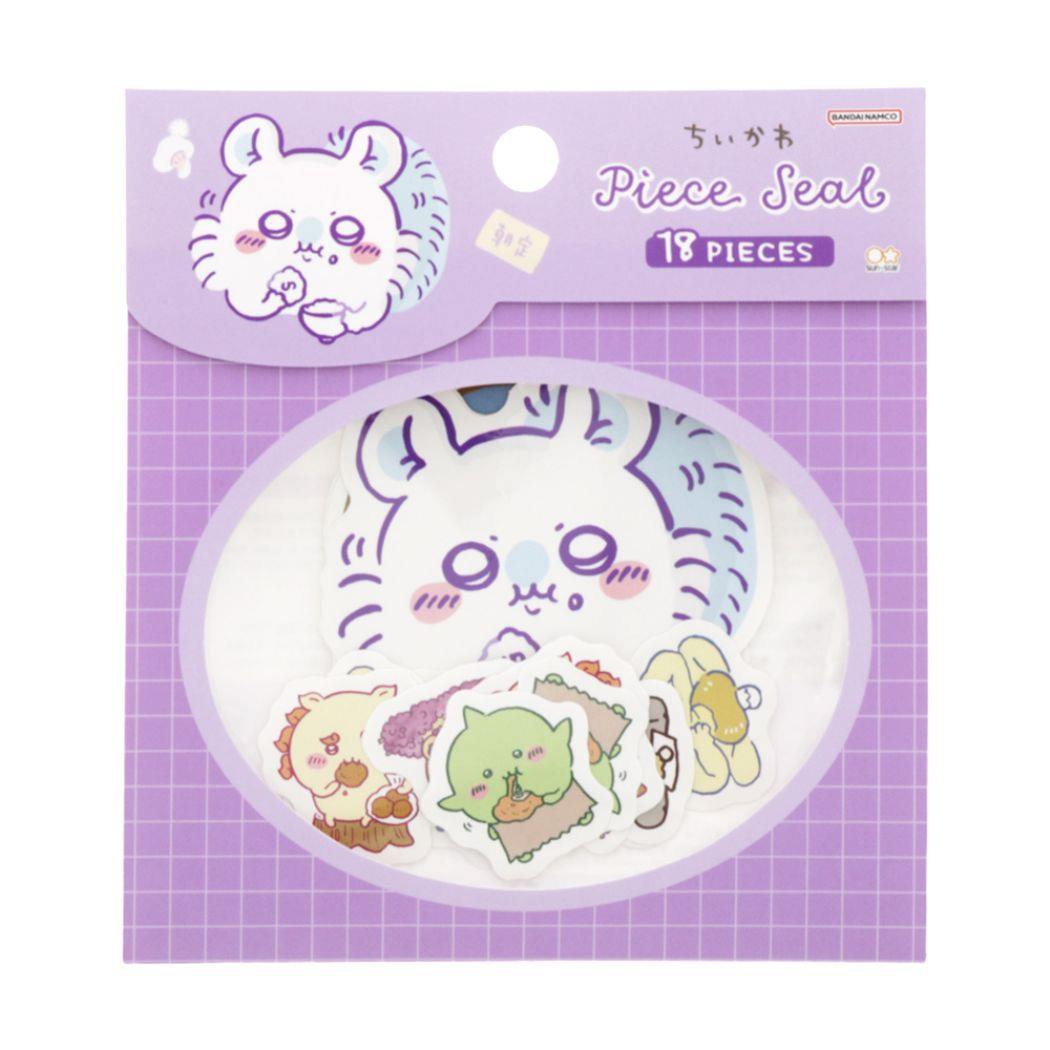 【最大1000円OFFクーポン！】ちいかわ フレークシール ピースシール もぐもぐ バイオレット サンスター文具 DECOシール デコレーション キャラクター グッズ メール便可 シネマコレクション