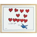 アンディ ウォーホール アートポスター Andy Warhol I LOVE YOU SOC 1958 美工社 額付き ギフト インテリア 取寄品 シネマコレク...