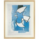 ジョルジュ ブラック アートポスター Georges Braque L'oiseaux bleu et gris 美工社 額付き ギフト インテリア 取寄品 シネマコレクシ..