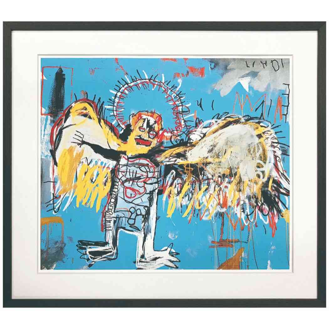 ジャン-ミシェル バスキア アートポスター Jean-Michel Basquiat Untitled (Fallen Angel)1981 美工社 額付き ギフト インテリア 取寄品 シネマコレクションストリートアートをキャンバスに表現玄関/寝室/プレゼント/贈り物/リビング（1960-1988） 1960年にアメリカで生まれ27歳という若さでこの世を去った20世紀美術の 重要な巨匠の1人とされるアメリカ人アーティスト。1981年にはキース ヘリングやアンディ ウォーホルらと共に 「New York New Wave」展に参加して多くのギャラリーの注目を集めた。また、バスキアは生前日本をたびたび訪れ、個展やグループ展を開催した。わずか10年の活動期間に3,000点を超すドローイングと1,000点以上の絵画作品を 残している。 サイズ：約645x570x32mm 重量：1900g 主要素材：天然木(突板) PET MDF 紙 紐 生産国：イギリス 日本[お取り寄せ]こちらの商品はお取り寄せ商品です。約3日-10日の日数をご了承下さい.このカテゴリにはこんな商品が含まれていますアート・額装品【ポップアート】これを見た人はこんなキーワードで検索していますアメリカンアートグラフィックアートお洒落ポスター70年代 アートウォーホルインテリア カレンダーお洒落 部屋ギフト 雑貨生活雑貨アートポスター