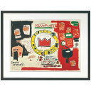 ジャン-ミシェル バスキア アートポスター Jean-Michel Basquiat Untitled (Crown) 1988 美工社 額付き ギフト インテ...