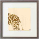 安川敏明 アートポスター Toshiaki Yasukawa Giraffe 美工社 額付き ギフト インテリア 取寄品 シネマコレクション