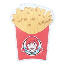 ウェンディーズ ミニポーチ ファスナーポーチ ポテト Wendy's パインクリエイト 小物入れ おもしろ雑貨 キャラクター グッズ メール便可 シネマコレクション