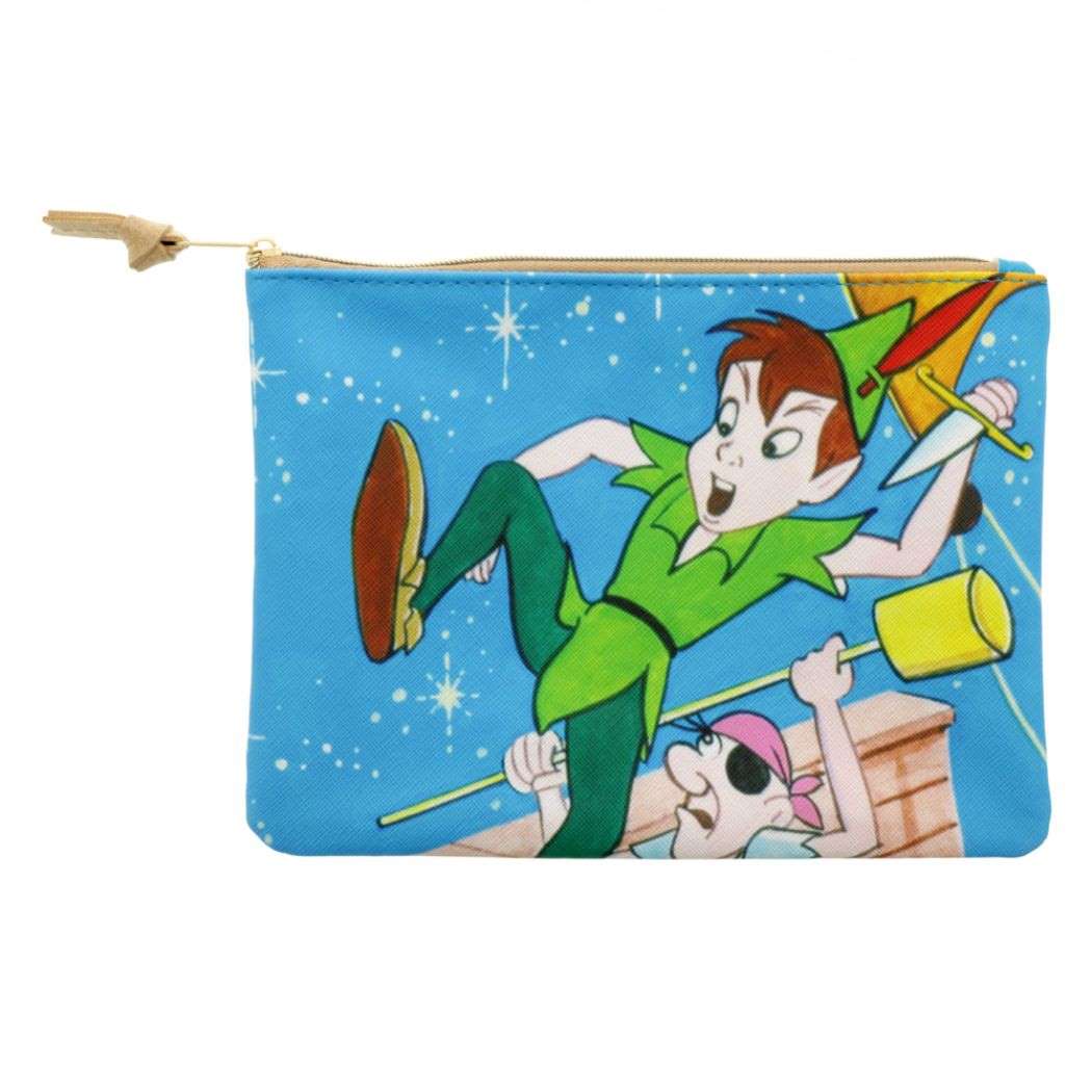 【12月は毎日ポイント10倍!】ピーターパン コスメポーチ フラットポーチ レトロ アートコレクション ディズニー サンスター文具 化粧ポーチ 小物入れ キャラ...
