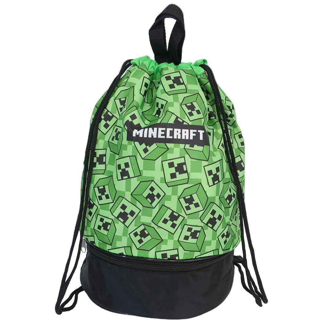 マインクラフト プールバッグ ボンサックビーチバッグ 2層 MNC-P2P-2301 Minecraft ニシオ 海プール サマーレジャー用品 男の子 ゲームキャラクター グッズ シネマコレクションメール便可のサムネイル