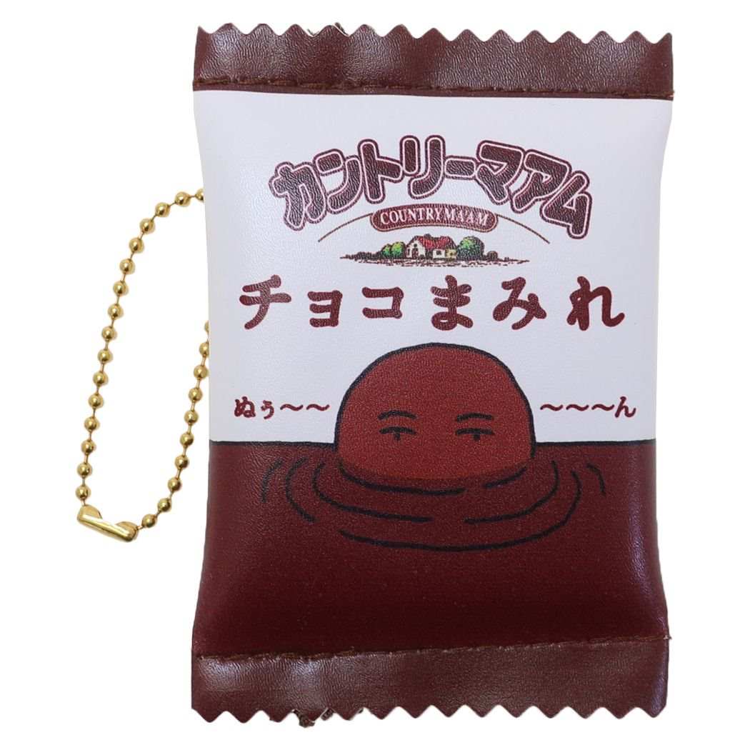 楽天キャラクターのシネマコレクションカントリーマアム ミニポーチ フラットミニポーチ チョコまみれ お菓子パッケージ ケイカンパニー 小物入れ キャラクター グッズ メール便可 シネマコレクション