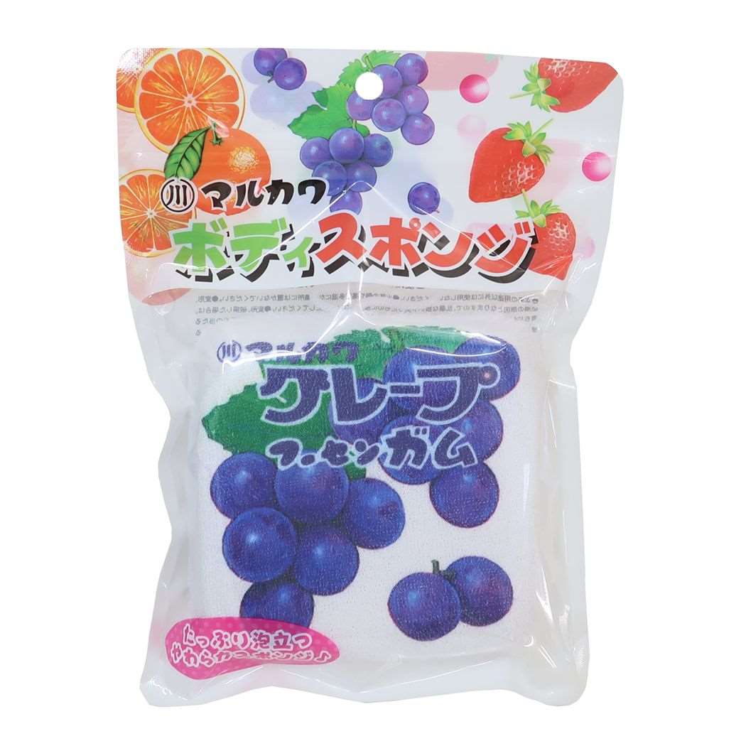 フーセンガム バス用品 ボディスポンジ グレープ お菓子パッケージ サンタン お風呂雑貨 キャラクター グッズ シネマ…