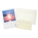 sara POSTCARD シアーポストカード 夕焼けランタン APJ 封筒付き おしゃれ グッズ メール便可 シネマコレクション