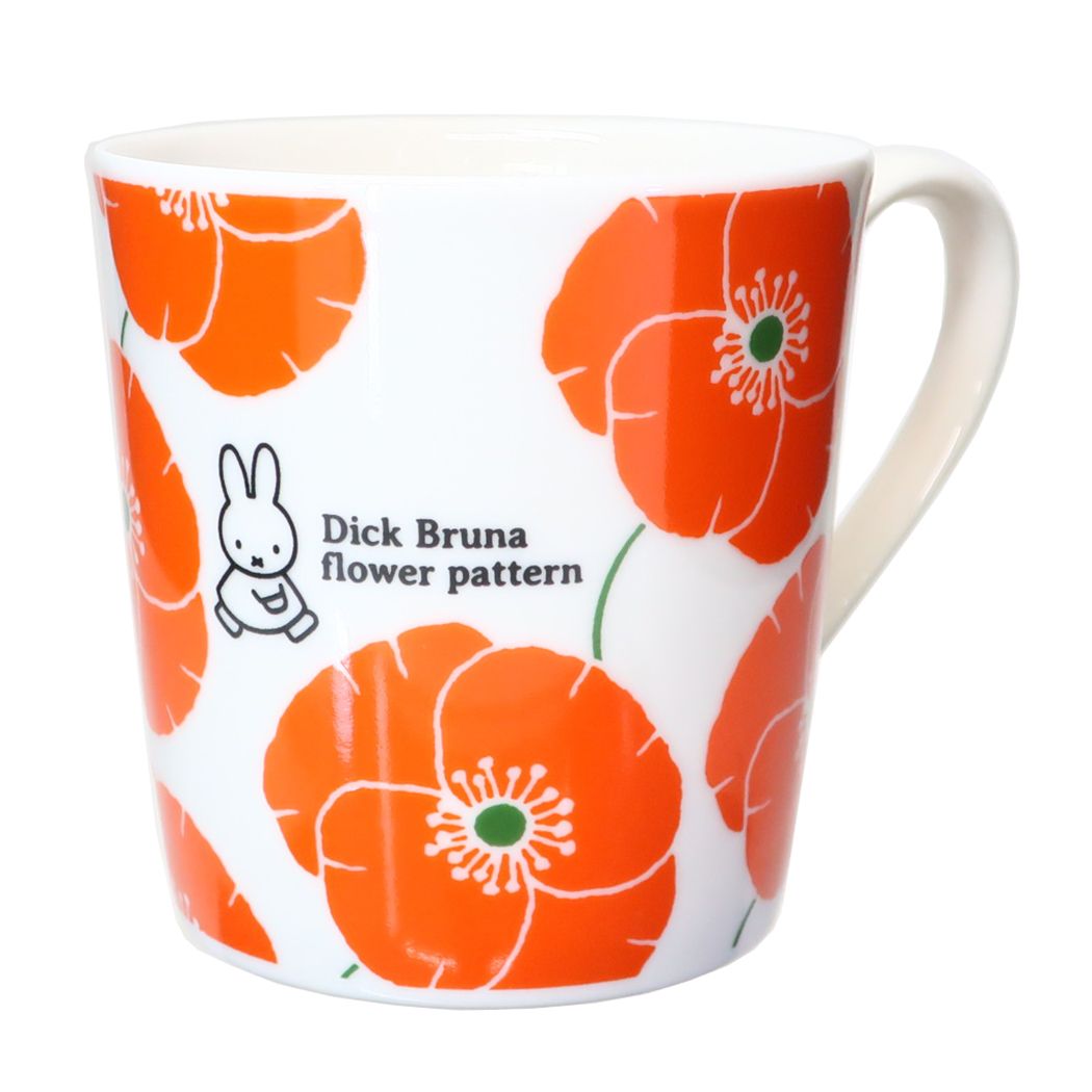 ミッフィー マグカップ たっぷりマグ レッドフラワー ディックブルーナ 金正陶器 プレゼント ギフト 絵本キャラクター グッズ シネマコレクションのサムネイル