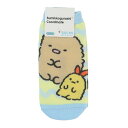 すみっコぐらし ジュニアソックス 子ども用靴下 とんかつ ウェーブ サンエックス スモールプラネット キャラックス キャラクター グッズ メール便可 シネマコレクション