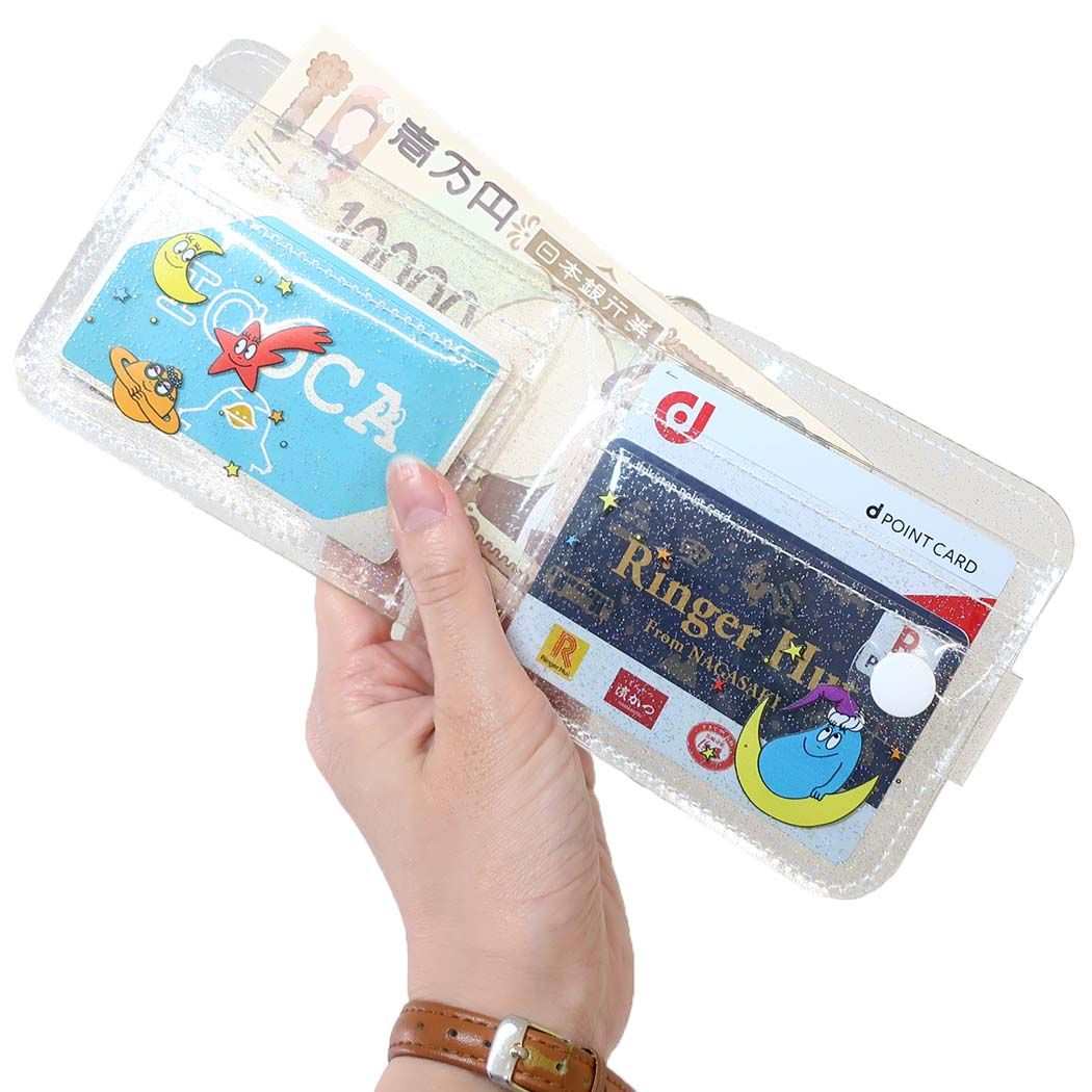 キャラクターのシネマコレクションのバーバパパ 定期入れ マルチパスケース クリア BARBAPAPA マリモクラフト ICカードケース キャラクター グッズ メール便可 シネマコレクション｜アングル3