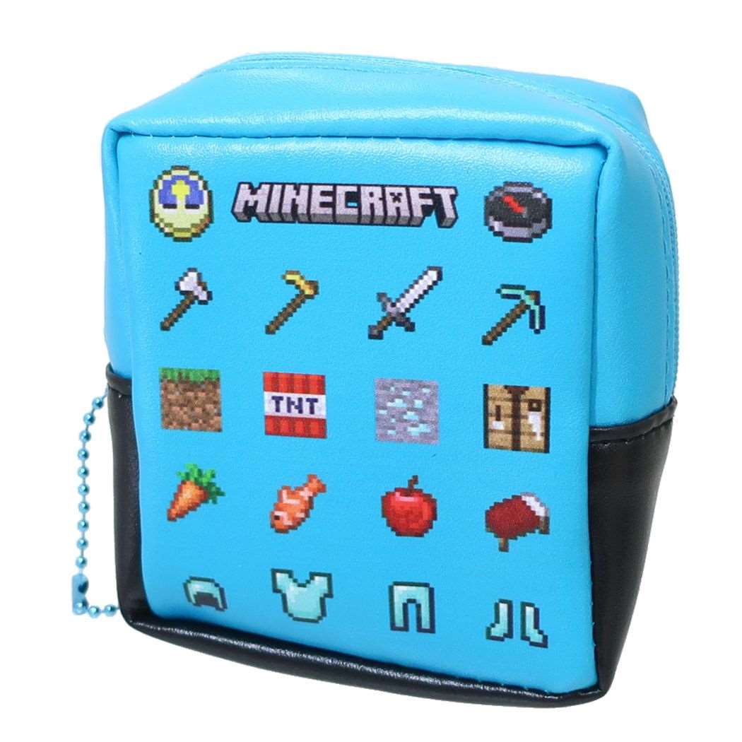 マインクラフト ミニポーチ 箱型ミニポーチ モチーフ Minecraft ケイカンパニー 小物入れ ゲームキャラクター グッズ シネマコレクション