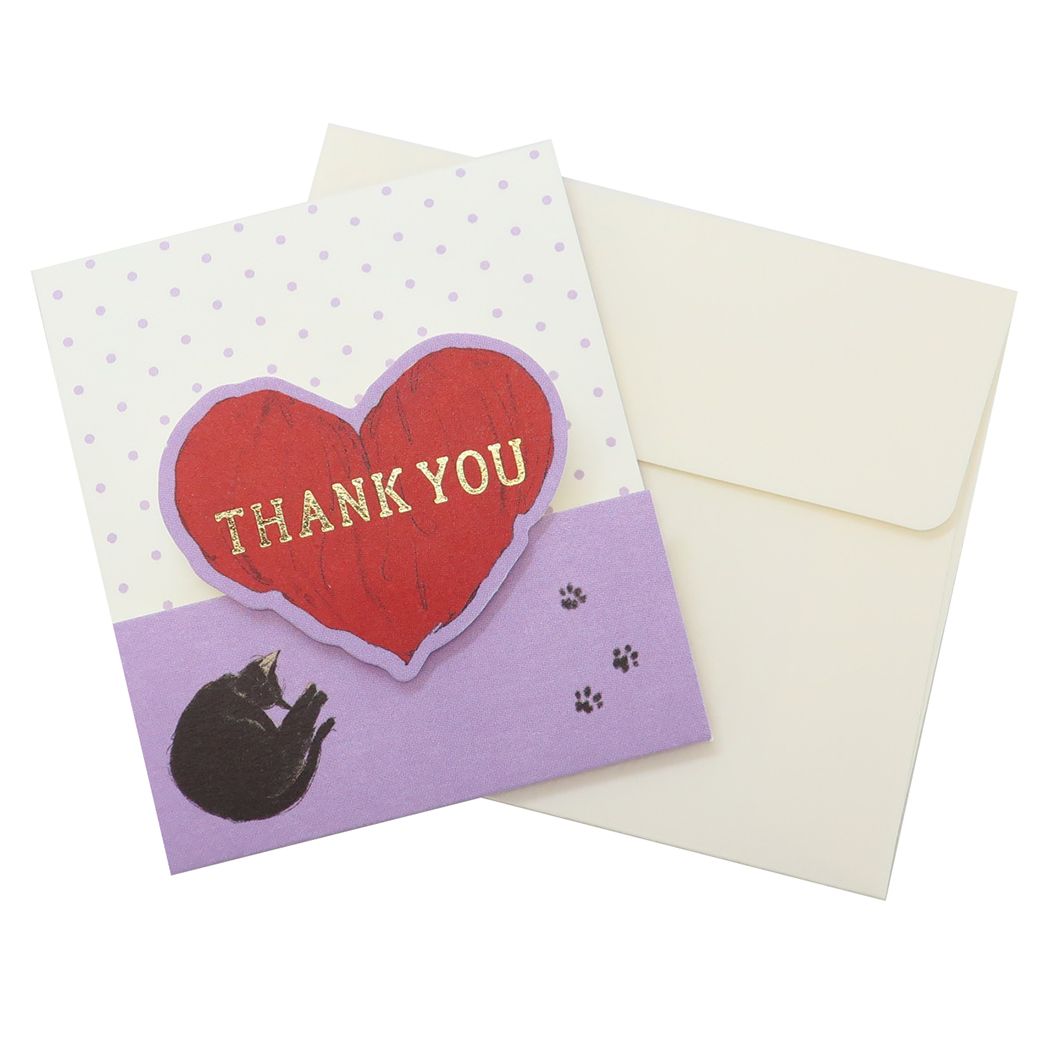 【12月は毎日ポイント10倍!】くらはしれい グリーティングカード ポップアップ ミニカード サンキュー(ハート) アクティブコーポレーション お礼 封筒付き ...