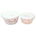 ディズニーキャラクター 保存容器 レンジパック2点セット MS フラワー フラワー ディズニー 三郷陶器 ギフト プレゼント キャラクター グッズ シネマコレクション