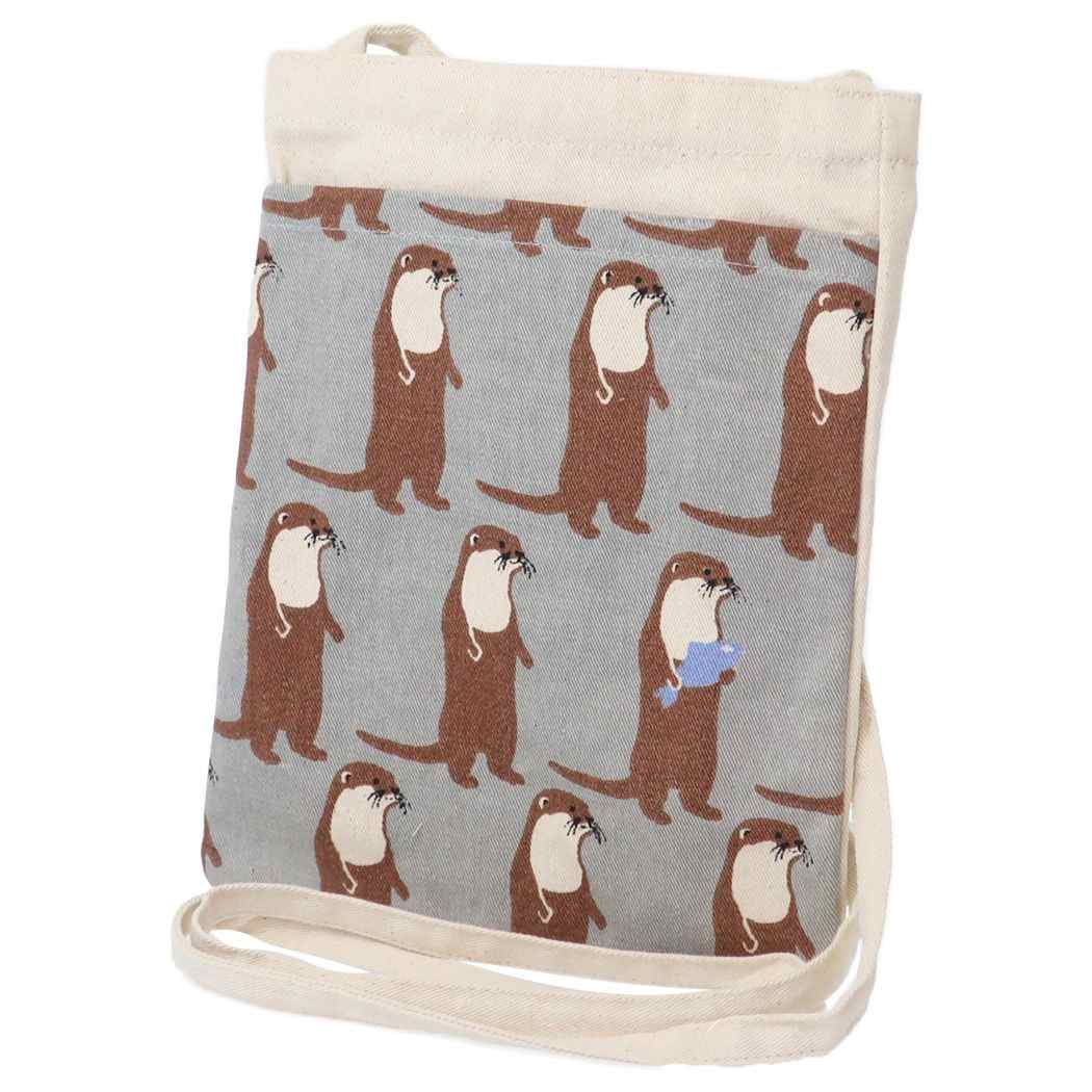 ミツケテコツメサン ショルダーバッグ ミニショルダーバッグ グレイ アニマル フレンズヒル サコッシュ..