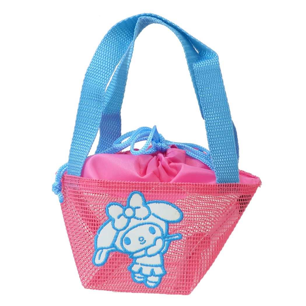 マイメロディ ミニポーチ メッシュポーチ ラブリーショット サンリオ 丸眞 ゴルフ ボールポーチ キャラクター グッズ メール便可 シネマコレクション