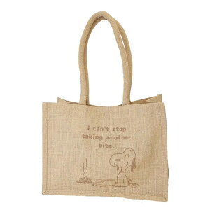 【ポイント10倍 & クーポン!】スヌーピー バッグ ジュートバッグM スローライフS ピーナッツ マリモクラフト トートバッグ キャラクター グッズ シネマコレクション