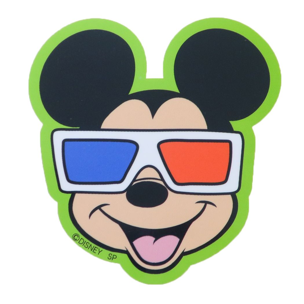 ミッキーマウス ステッカー キャラクター 3Dグラス デコれる ディズニー スモールプラネット かわいい キャラクター グッズ メール便可 シネマコレクション