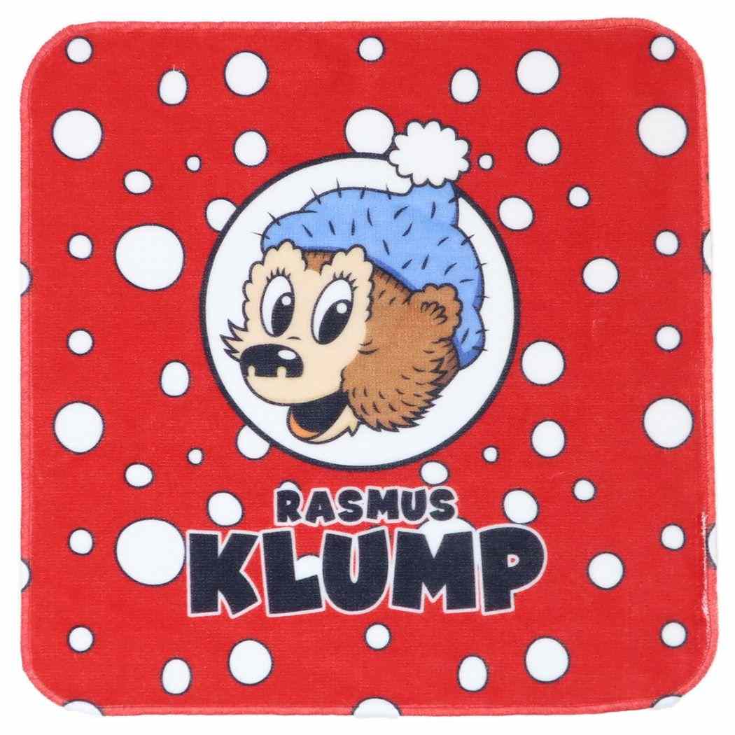 RASMUS KLUMP ラスムスクルンプ ミニタオル ハンカチタオル 赤 アートウエルド 汗拭きタオル キャラク..