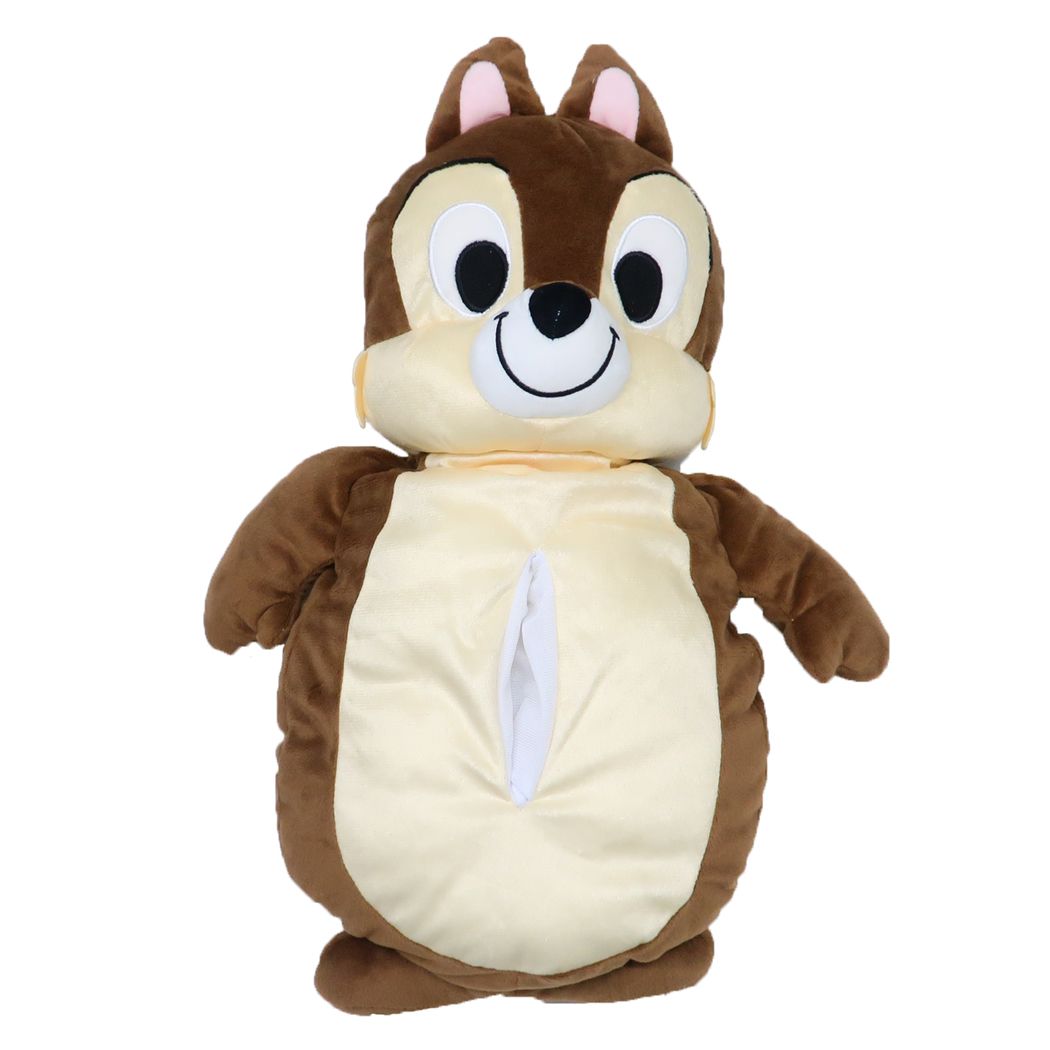 チップ&デール ティッシュケース ティッシュボックスカバー ぬいぐるみ キュートふわふわ チップ ディズニー 丸眞 ティッシュカバー キャラクター グッズ シネマコレクション