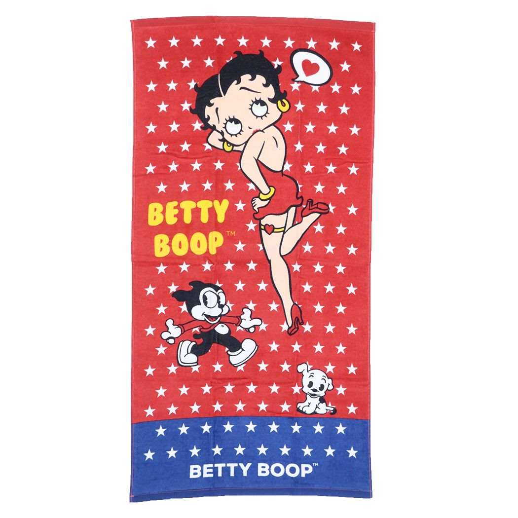 ベティ ブープ バスタオル シャーリングタオル ベティーバー BETTY BOOP 林タオル プレゼント キャラクター グッズ メール便可 シネマコレクション