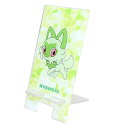 ポケットモンスター スマホスタンド アクリルスマホスタンド ニャオハ ポケモン グルマンディーズ プレゼント かわいい スマートフォンスタンド キャラクター グ...
