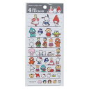 サンリオキャラクターズ シールシート 4サイズステッカー 4SIZE STICKER 2 サンリオ カミオジャパン 手帳デコ キャラクター グッズ メール便可 シネマコレクション