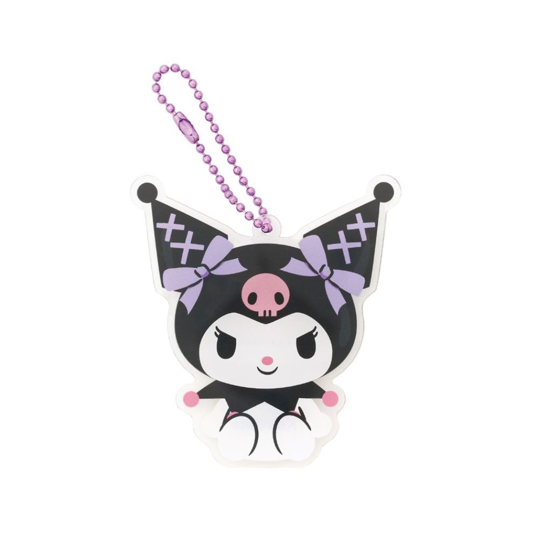 【最大1000円OFFクーポン！】クロミ キーチェーン アクリルネームホルダー サンリオ エムプラン アクリルキーホルダー お名前プレート ネームタグ キャラクター グッズ メール便可 シネマコレクション