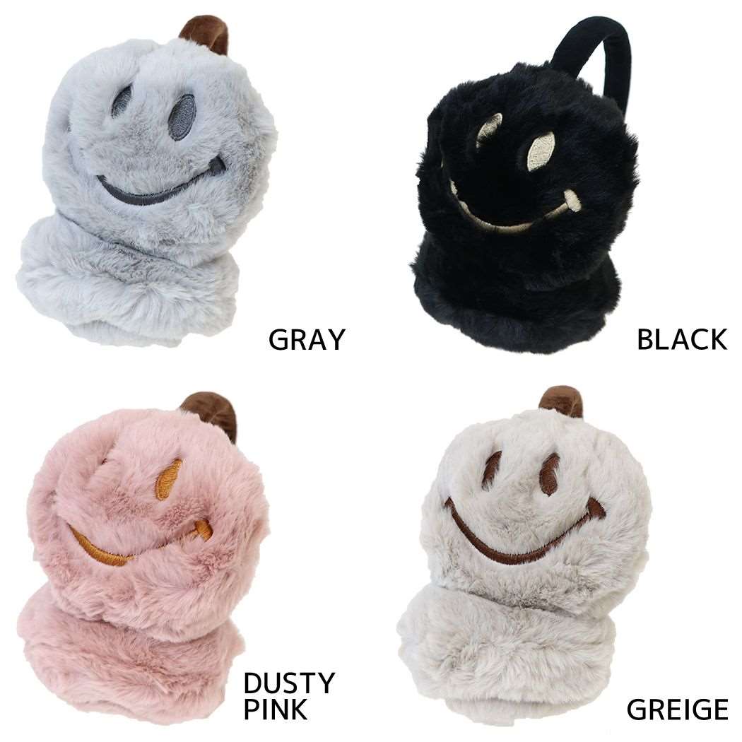 スマイリーフェイス 耳あて イヤーマフ GRAY Smiley Face オクタニ ウォーマー雑貨 防寒 キャラクター グッズ シネマコレクション