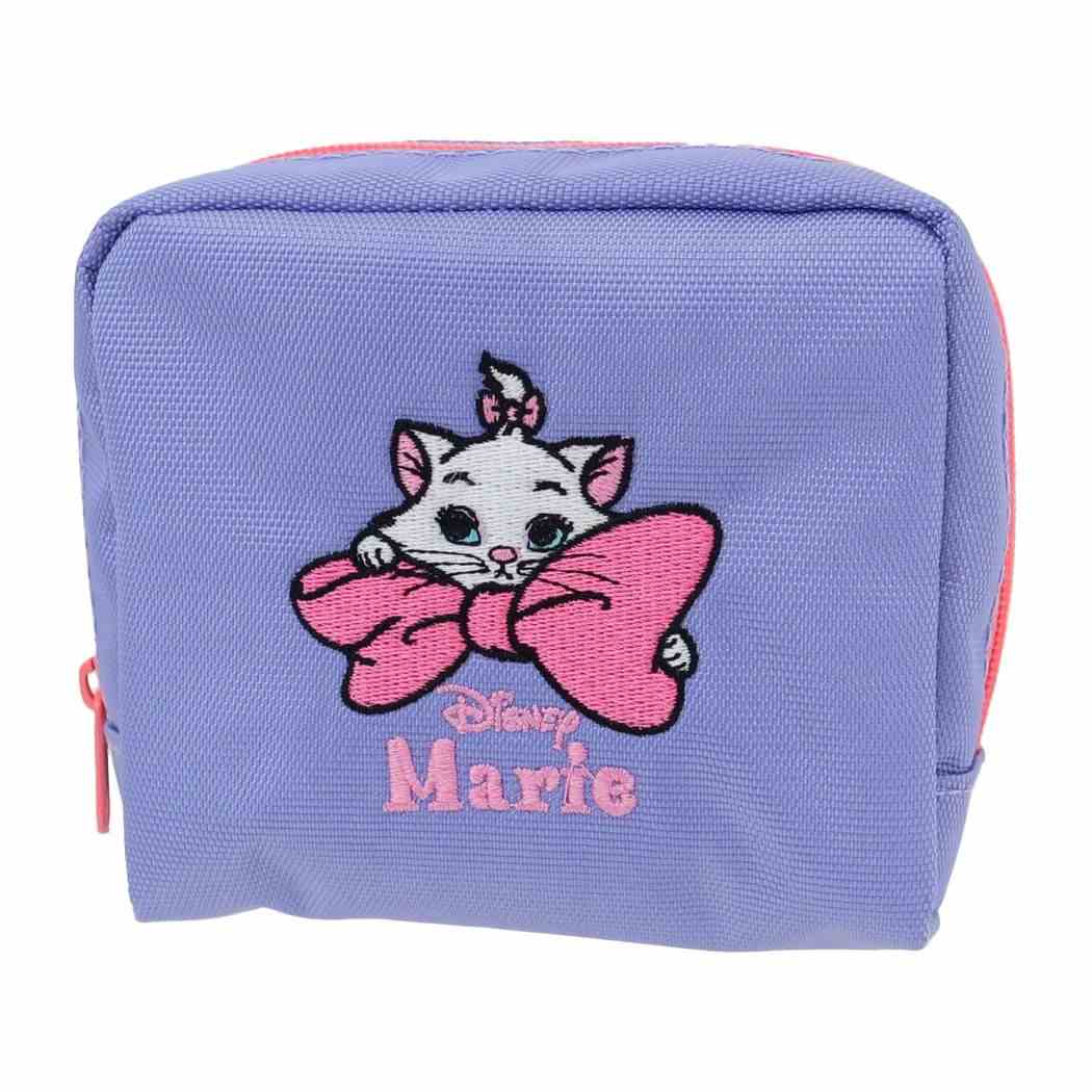 おしゃれキャット マリー コスメポーチ P刺繍ポーチ リボン ディズニー スモールプラネット 化粧ポーチ 小物入れ かわいい キャラクター グッズ シネマコレクションのサムネイル