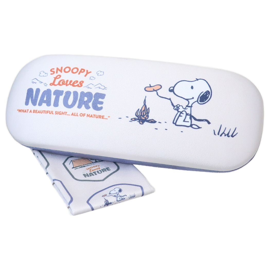 スヌーピー 眼鏡ケース クロス付きメガネケース NV SNOOPY Lovers NATURE ピーナッツ マリモクラフト ハードタイプ キャラクター グッズ シネマコレクション