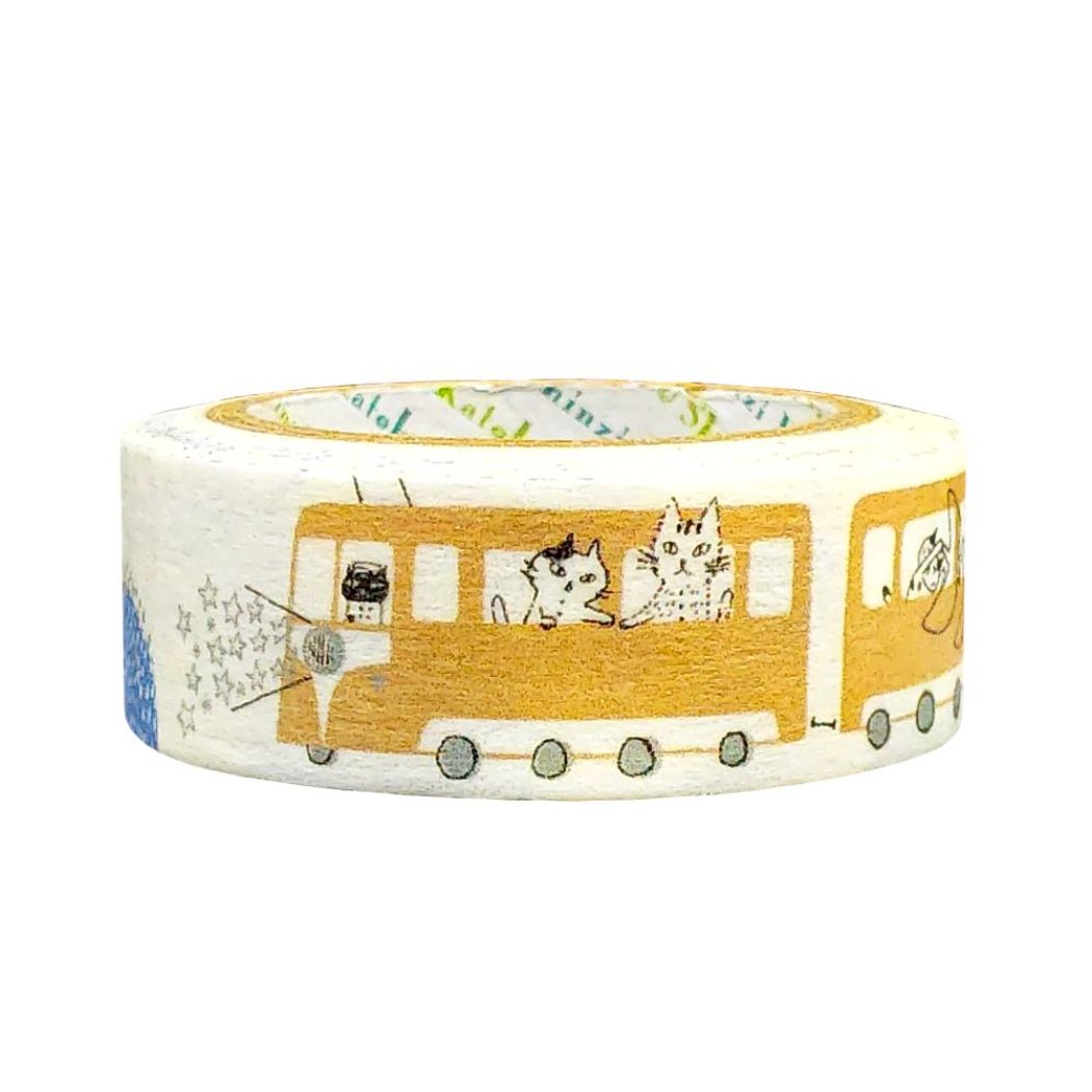 【12月は毎日ポイント10倍!】宮沢賢治幻燈館 マステ モノクローム マスキングテープ 15mm 銀河鉄道の夜 シール堂印刷 ステーショナリー デコレーション ...