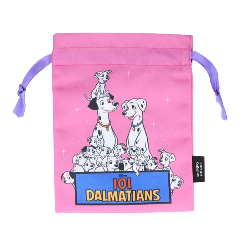 101匹わんちゃん きんちゃく 巾着袋 カレンダーアートB ディズニー サンスター文具 ポーチ キャラクター グッズ メール便可 シネマコレクションのサムネイル