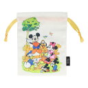 ミッキーマウス きんちゃく 巾着袋 水彩 フレンズB ディズニー サンスター文具 ポーチ キャラクター グッズ メール便可 シネマコレクション(4)